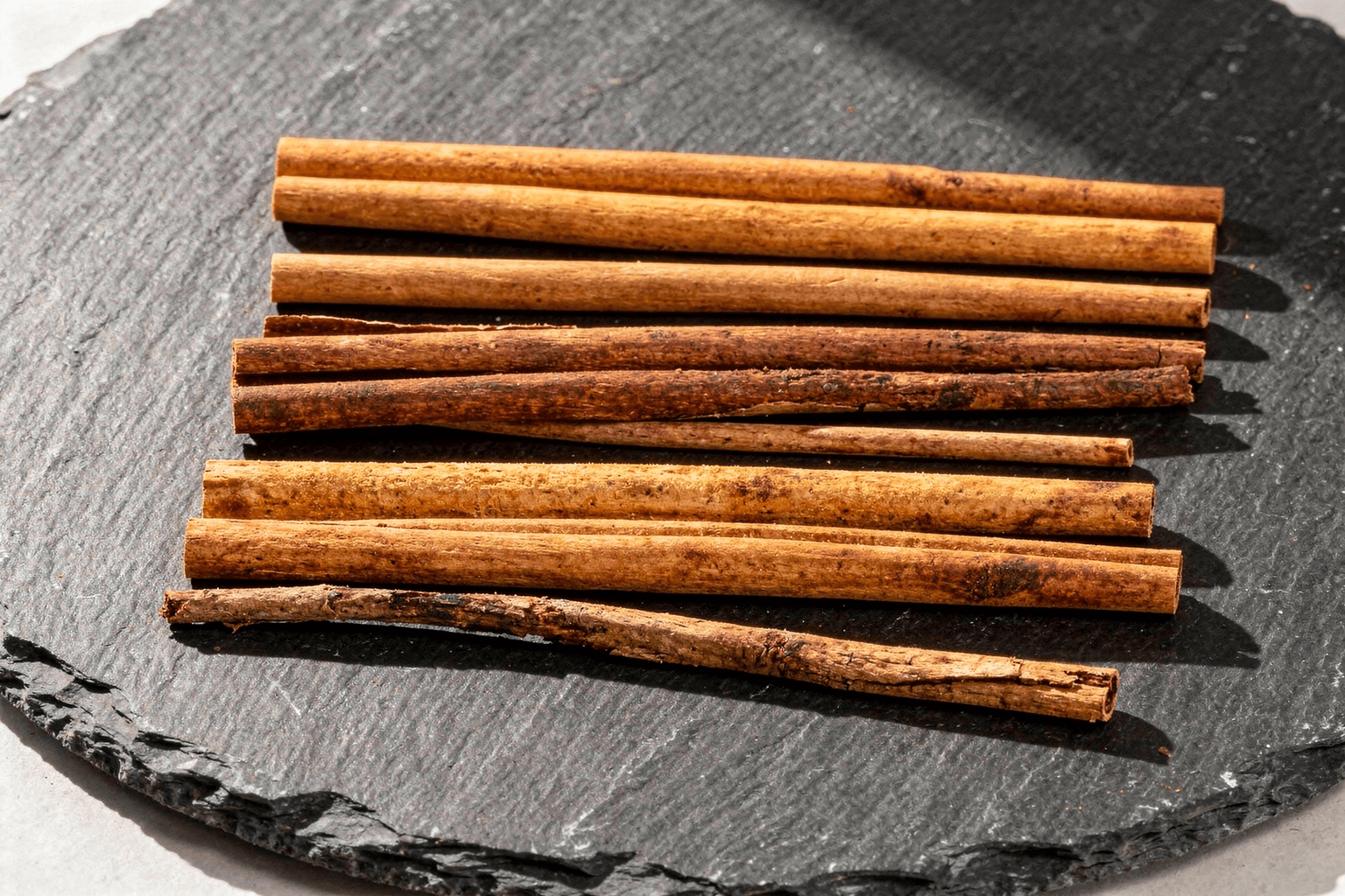 Ceylon Cinnamon quill grades compared side by side