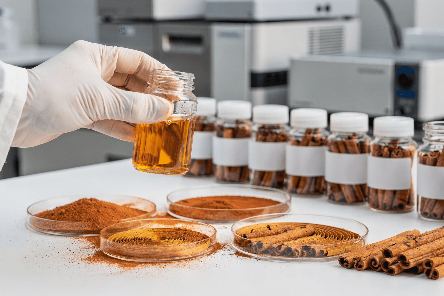 Laboratory testing of Cinnamon samples
